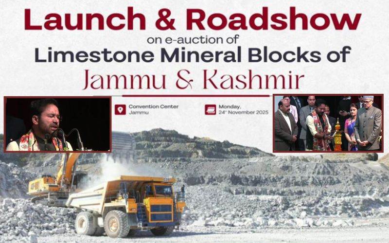 جموں میں چونا پتھر کے بلاکس کی پہلی بار نیلامی